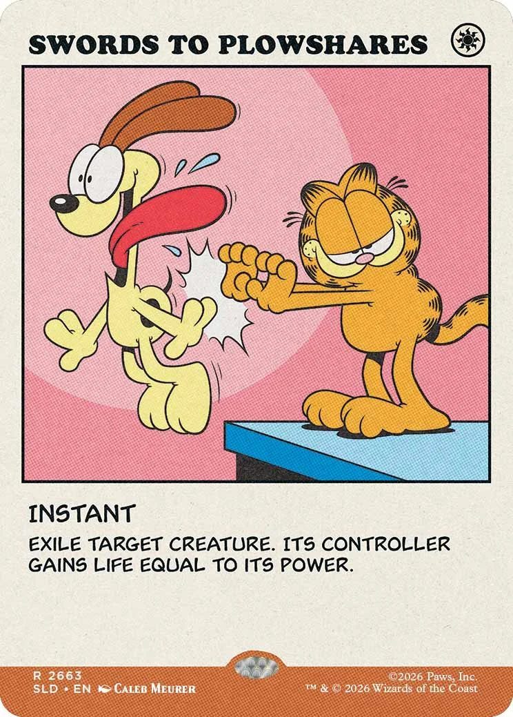A Garfield Magic: The Gathering playing card