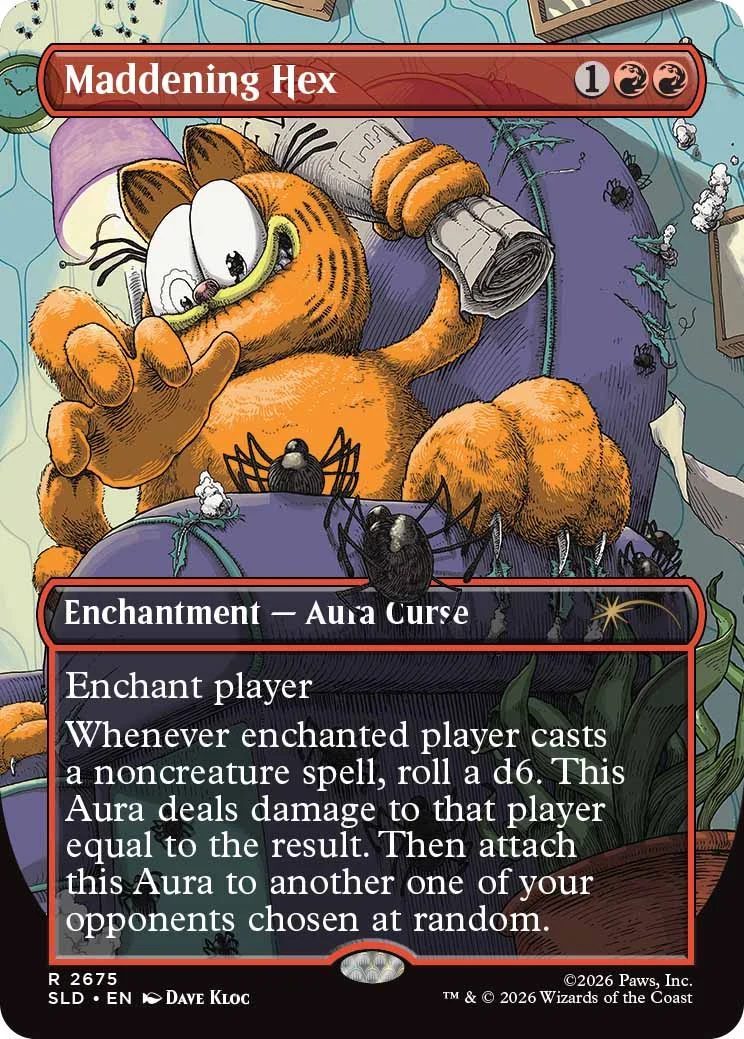 A Garfield Magic: The Gathering playing card