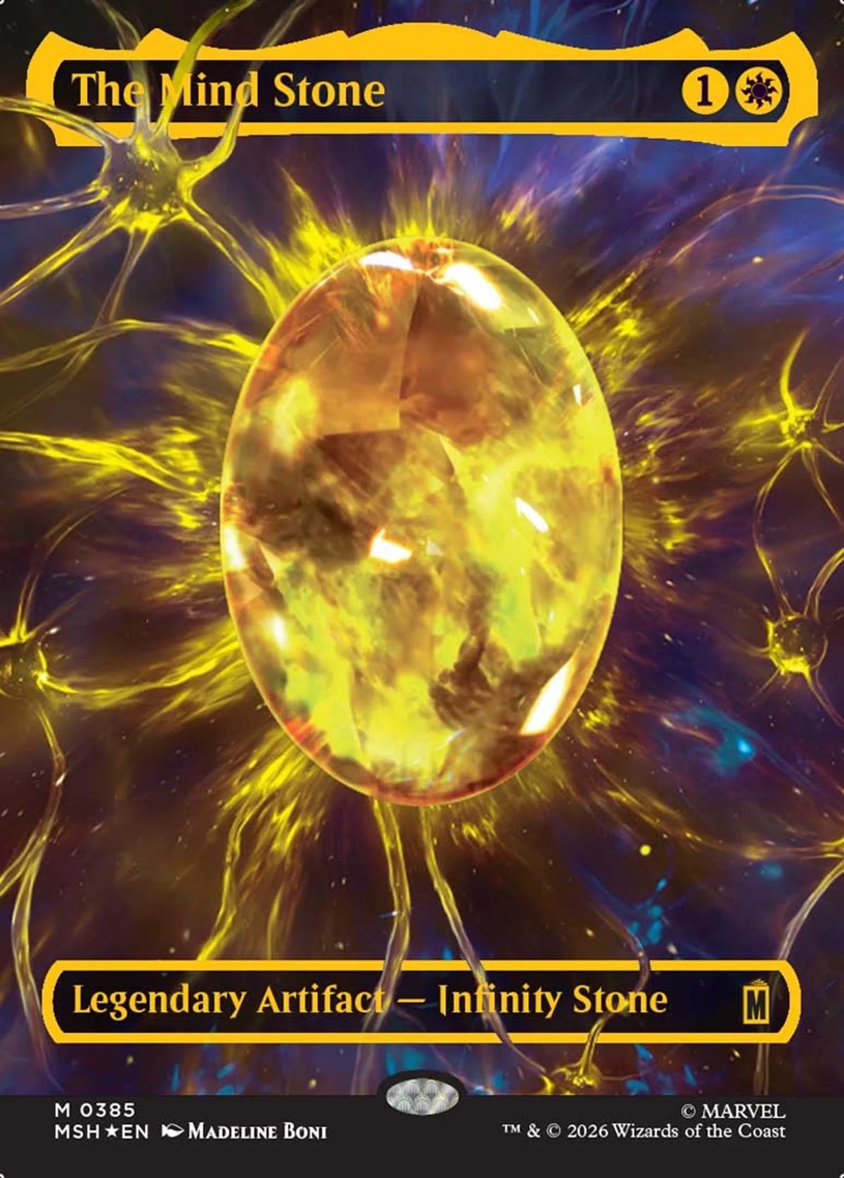 Magic: The Gathering - Marvel Super Heroes card featuring the Mind Stone