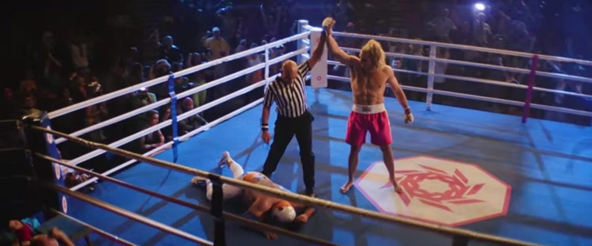 A win in the ring in the Street Fighter movie.