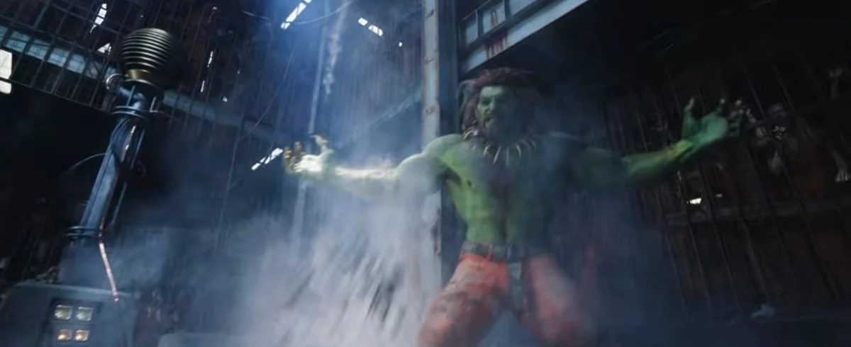 A fully green Blanka rages in the Street Fighter trailer.