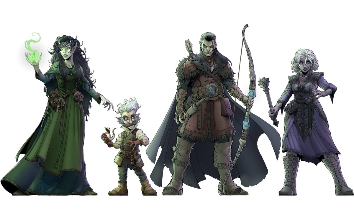 party character art for dungeon masters actual play series