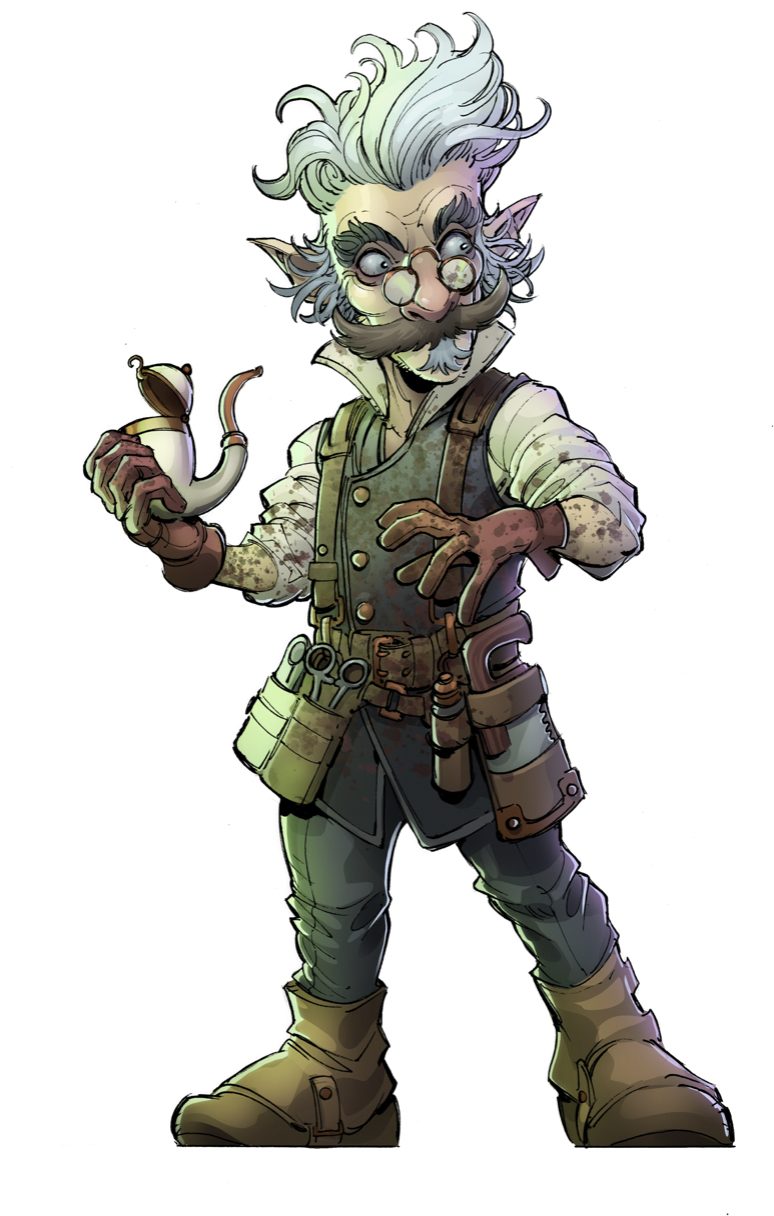 Neil Newbon - Professor Crem de la Crem - Rock Gnome Reanimator Artificer