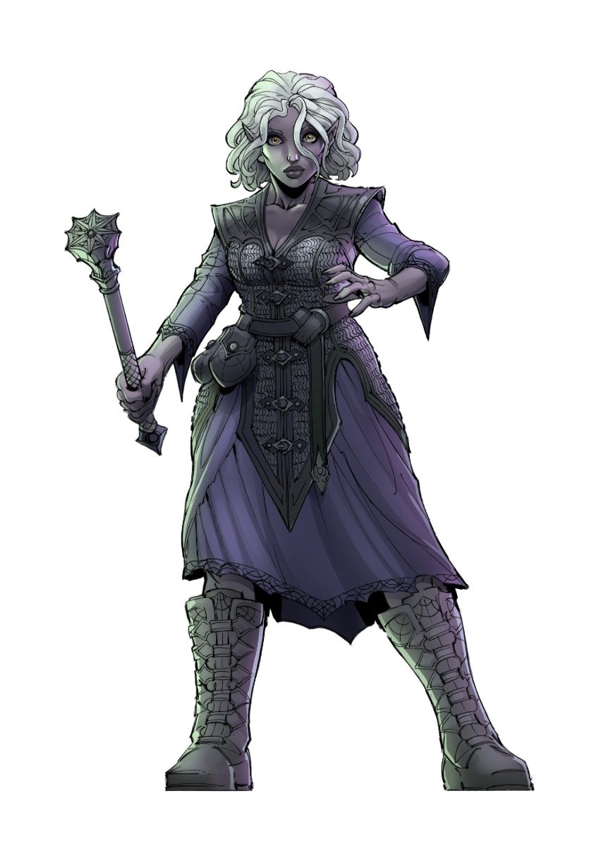 Mayanna Berrin - Wesley - Drow Grave Domain Cleric