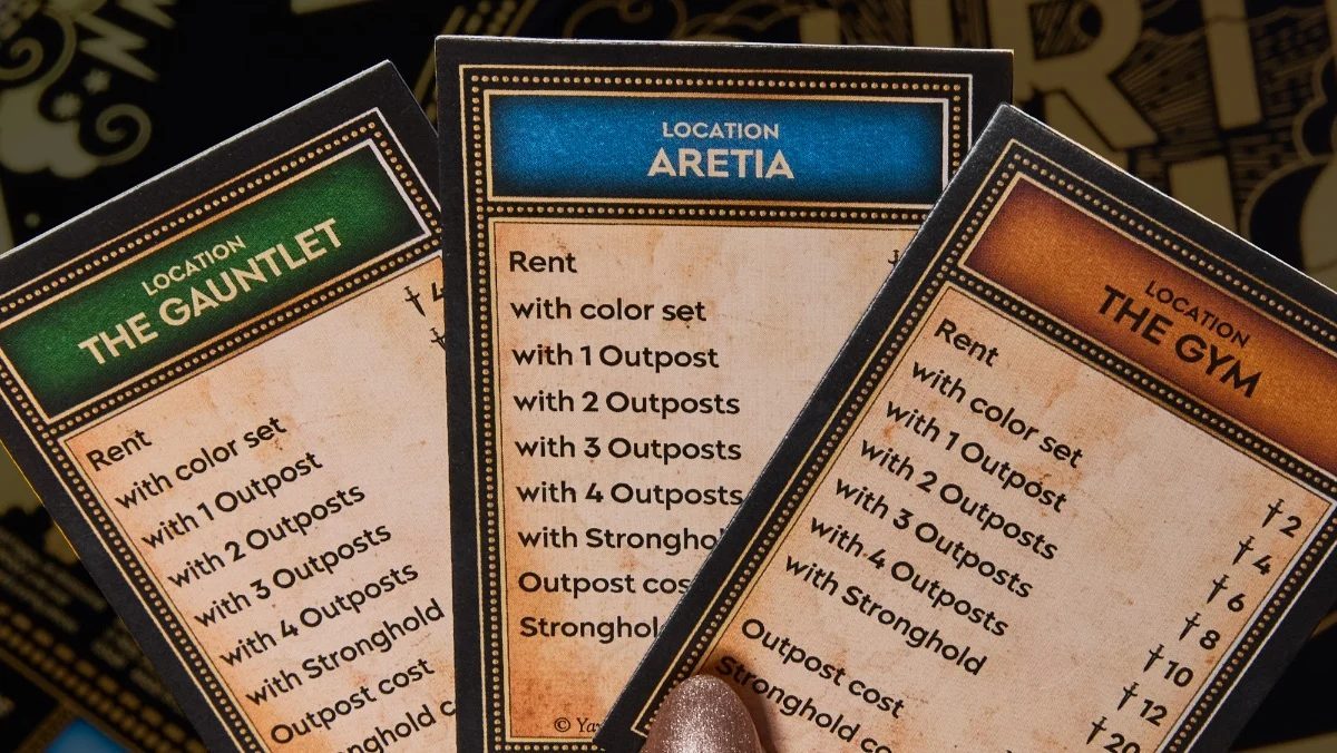 fourth wing monopoly property cards