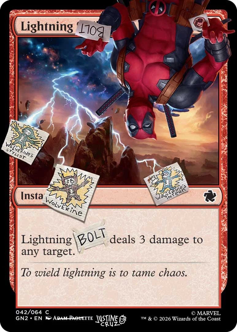 Deadpool Secret Lair Drop Marvel Magic the gathering card traditional 1