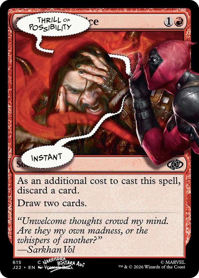 Deadpool Secret Lair Drop Marvel Magic the gathering card traditional 4