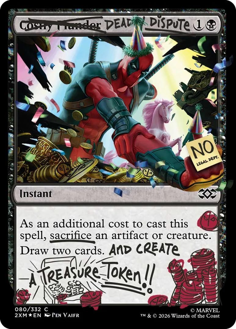 Deadpool Secret Lair Drop Marvel Magic the gathering card pool party edition 3