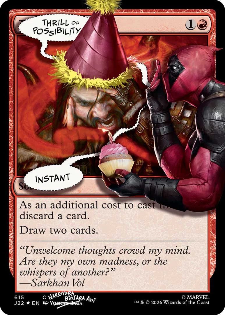 Deadpool Secret Lair Drop Marvel Magic the gathering card pool party edition 2
