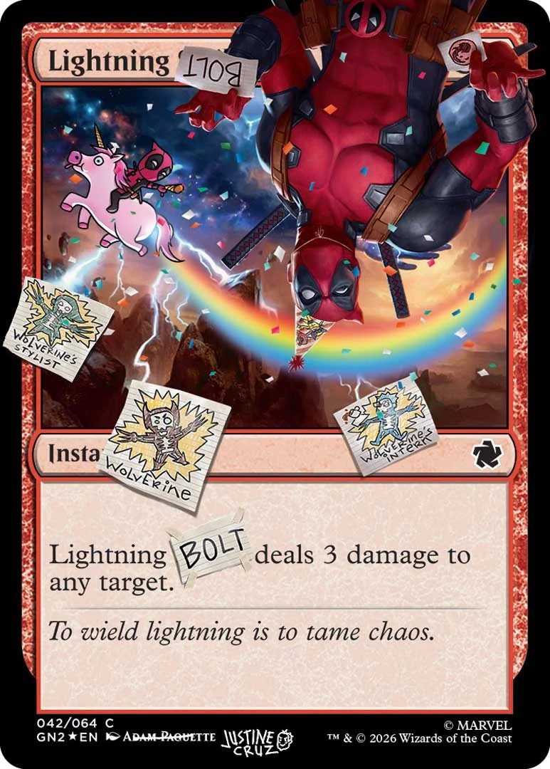 Deadpool Secret Lair Drop Marvel Magic the gathering card pool party edition 4