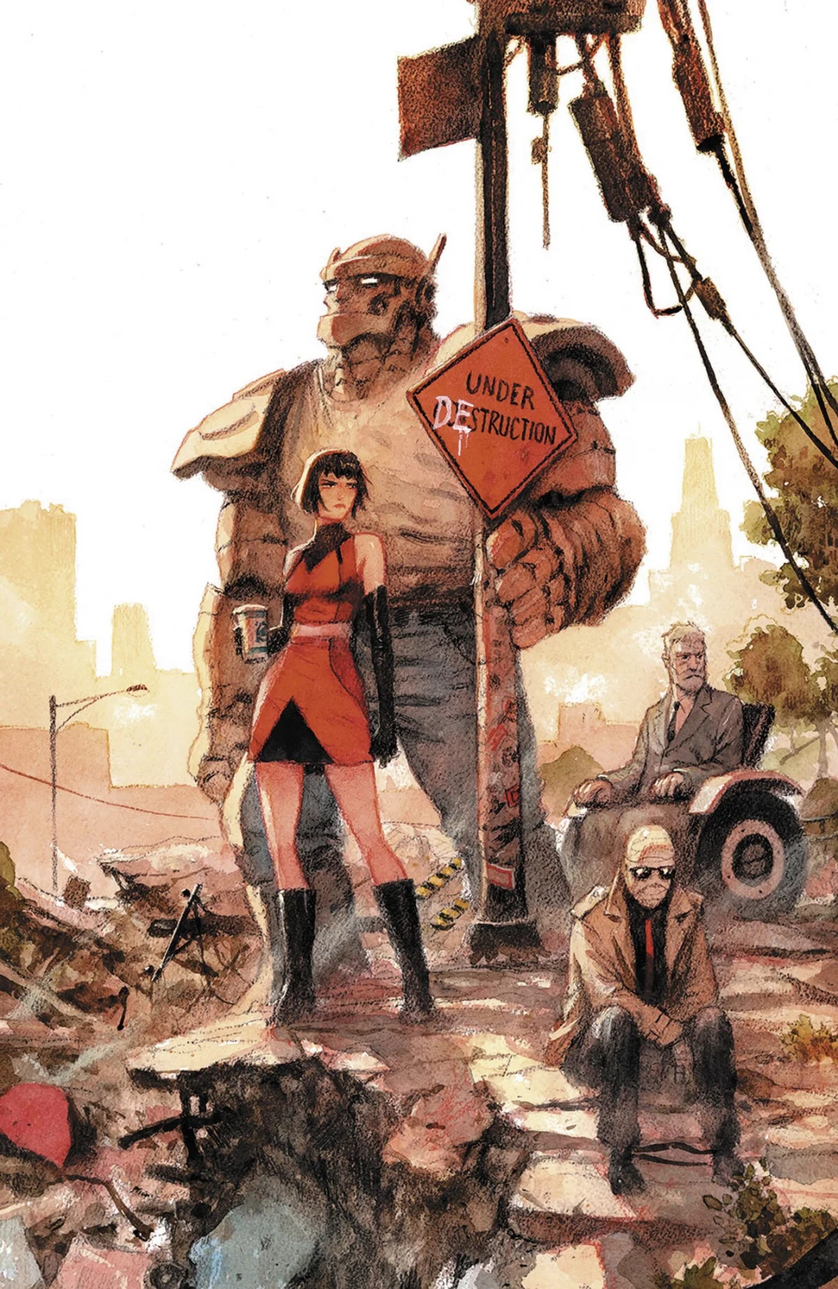 The Doom Patrol #1 main cover by Niko Henrichon