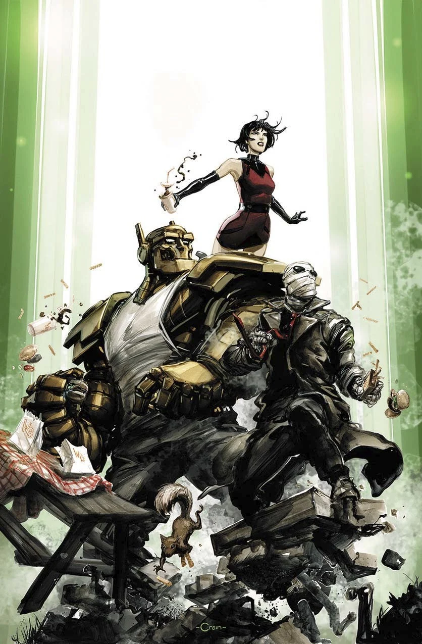 The Doom Patrol #1 variant cover by Clayton Crain