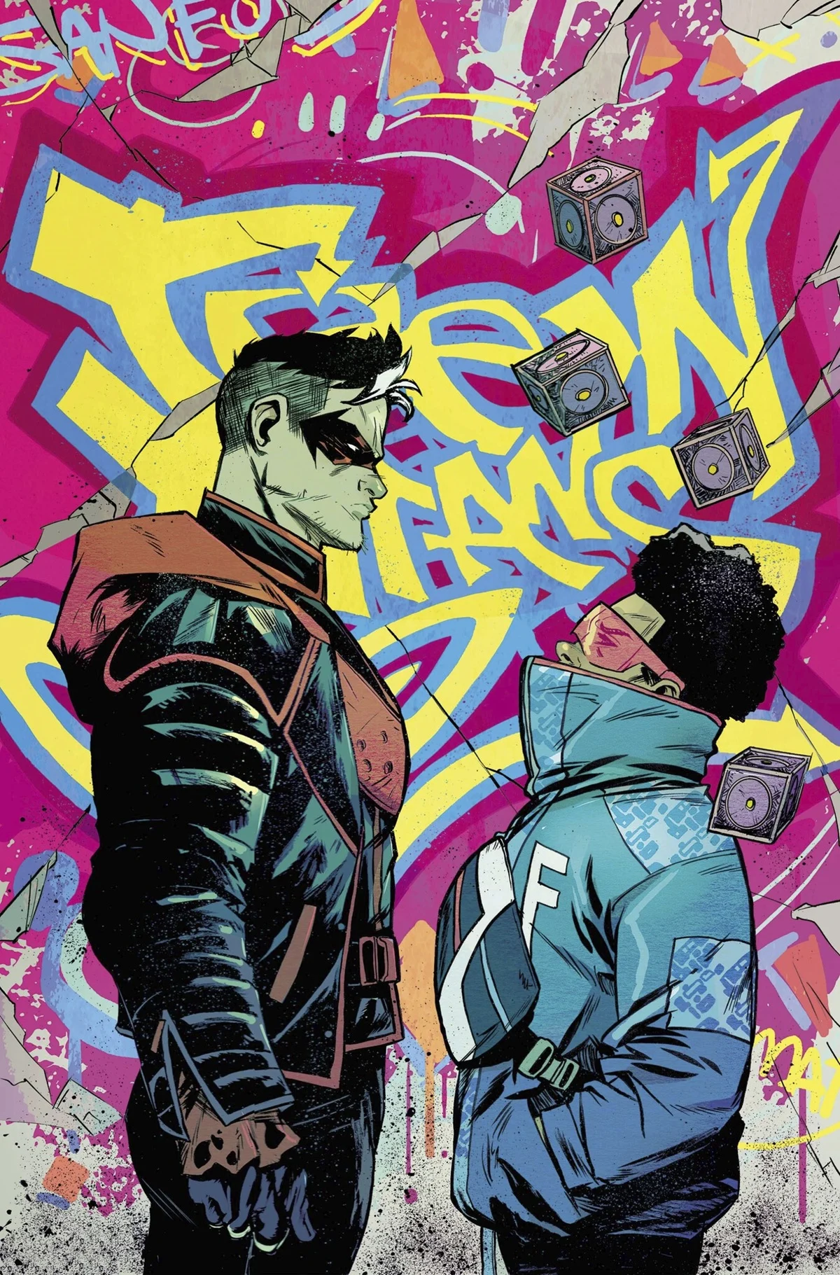 Teen Titans #1 variant cover by Sanford Greene