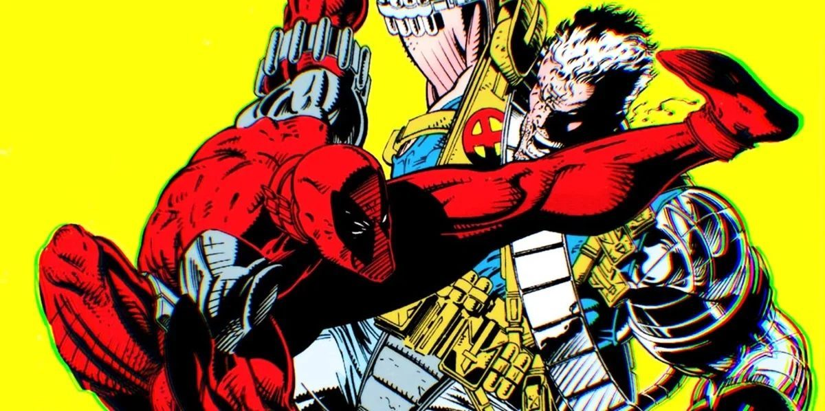 Deadpool vs. Cable in the pages of X-Force.