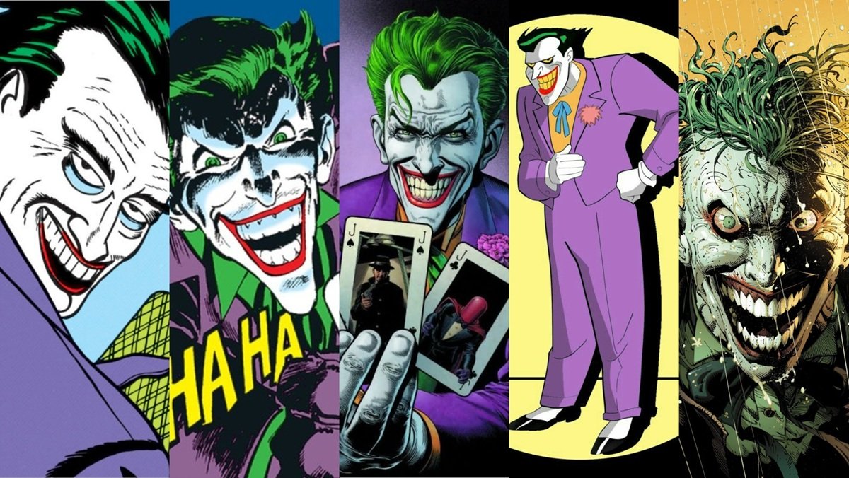 The Joker in the pages of DC Comics, from the '40s to today.
