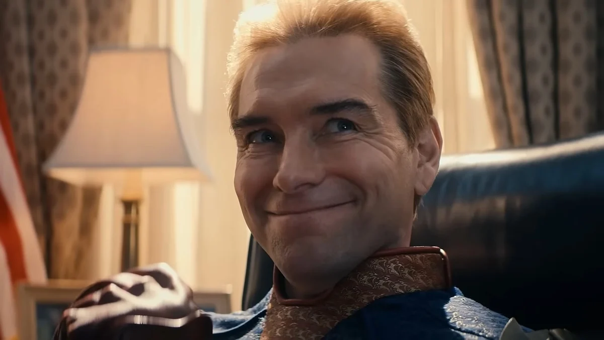 A smirking Homelander on The Boys