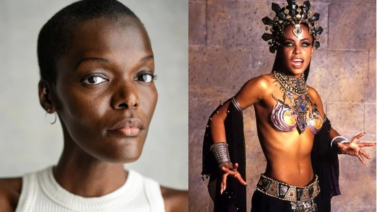 (Left) Sheila Atim (Right) Aaliyah in Queen of the Damned