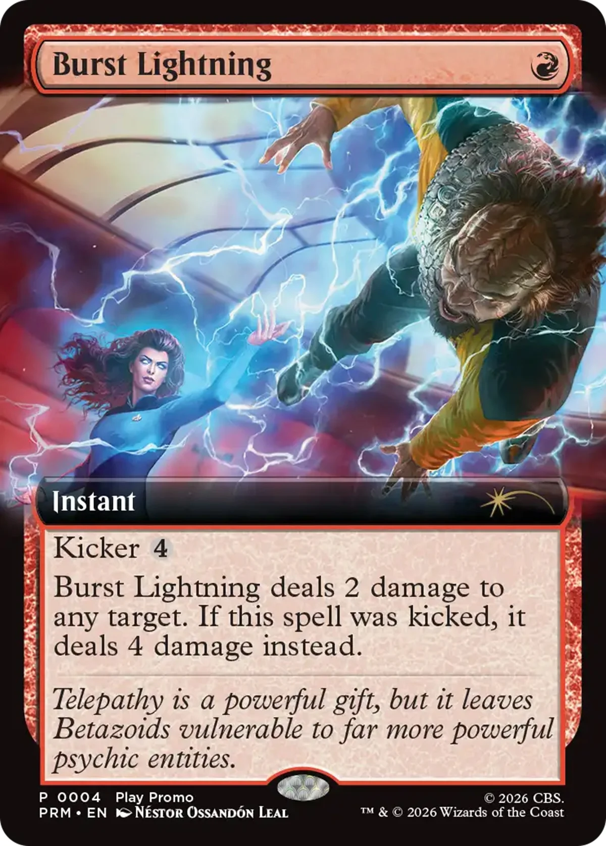 Star Trek MTG Burst Lightning card