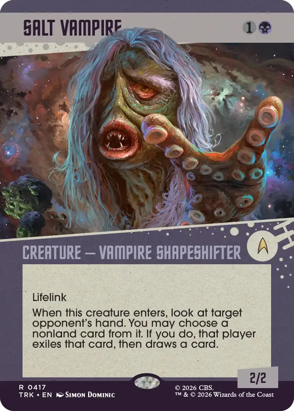 Star Trek Salt Vampire card
