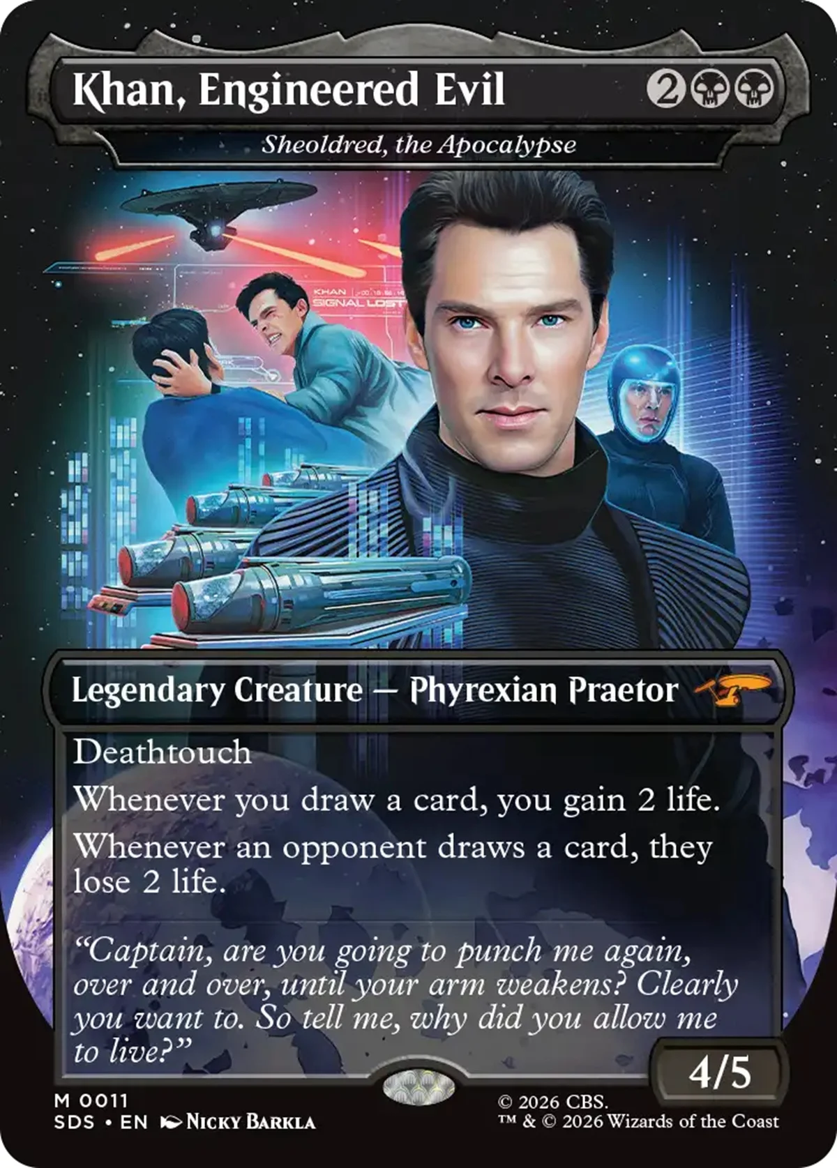 Star Trek MTG Khan, Engineered evil card.