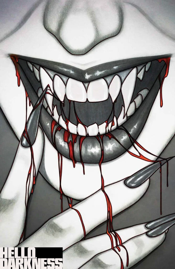 Hello Darkness #23 B!DRE art by Jenny Frison