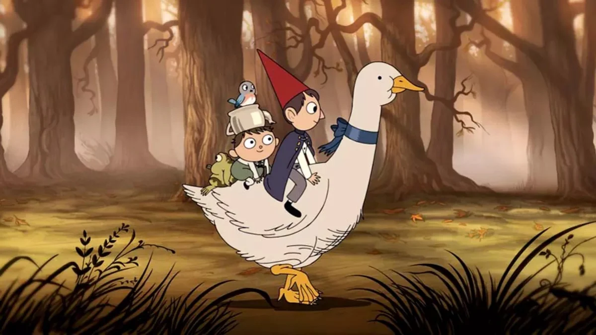 wirt and greg on a goose in over the garden wall