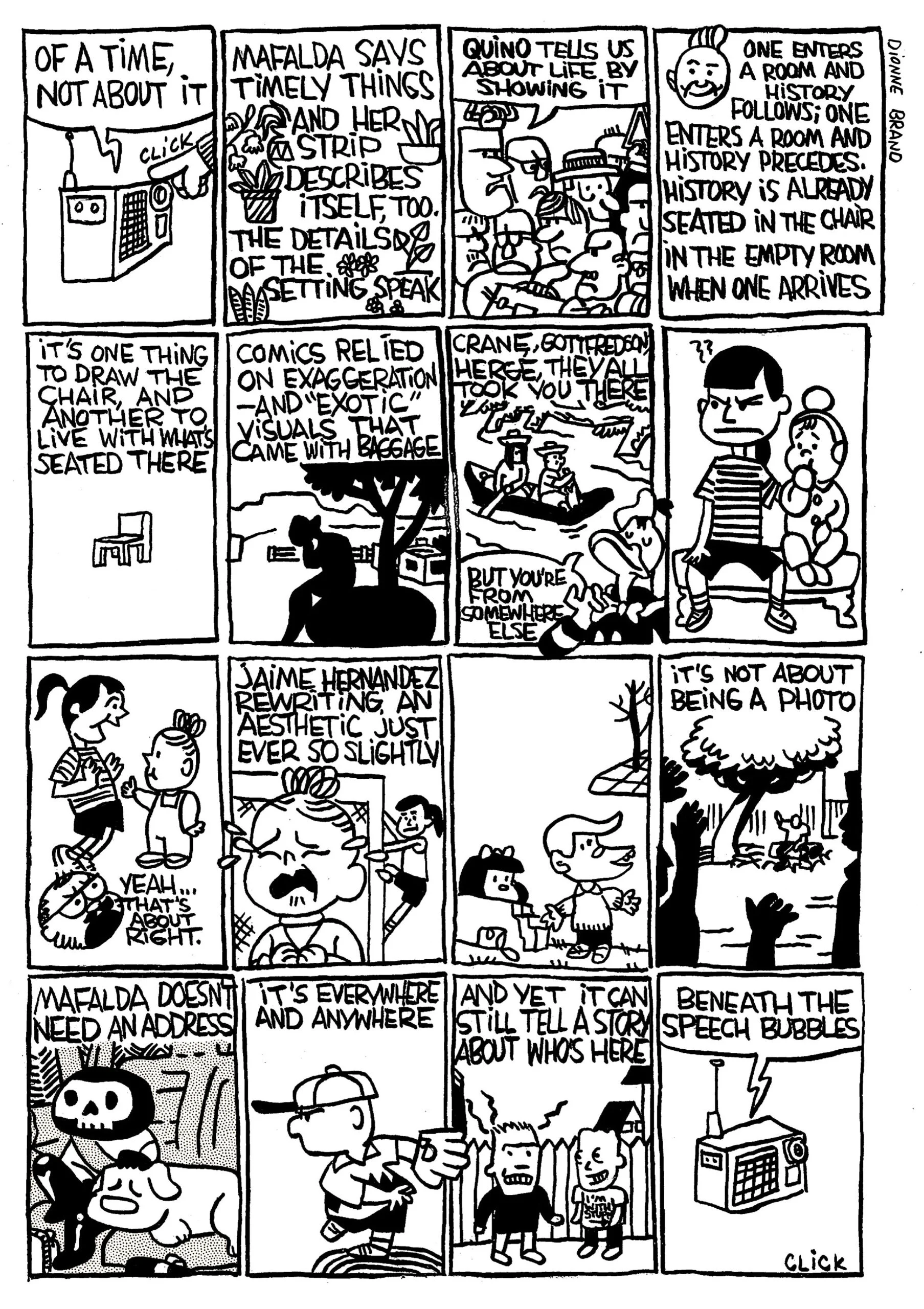 An avalanche of references to comics outside of the one being reviewed, as one does.
