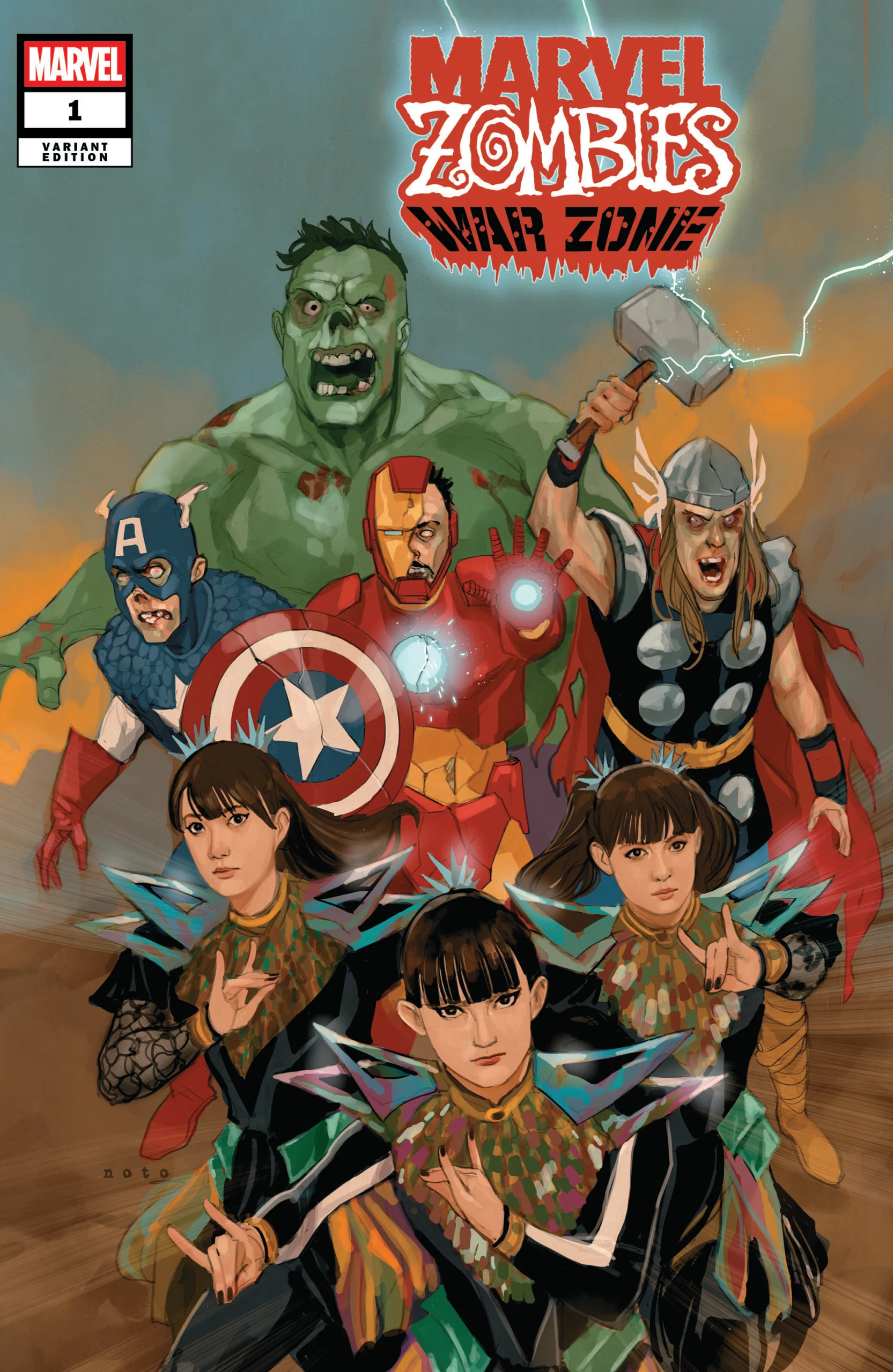 Marvel Zombies: War Zone #1 Babymetal cover by Phil Noto