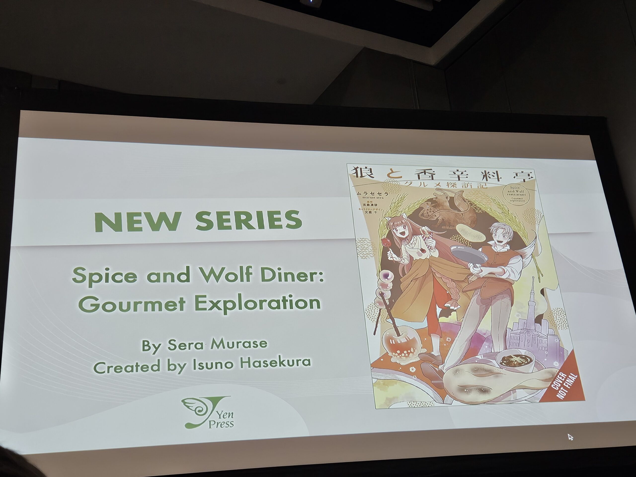 spice and wolf diner announcement